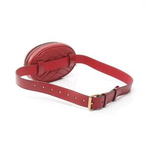 Gucci GG Marmont leather waist bag red